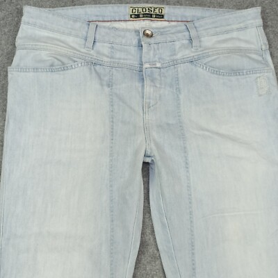 CLOSED Womens 7/8 Jeans Size 33 Blue Regular Straight Ankle Crop Worker