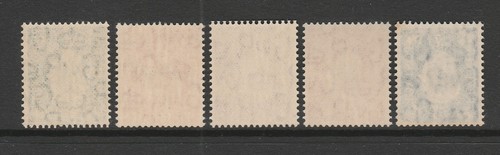 Great Britain 1937 Dark Colours inverted watermark set SG 462wi-466wi Mnh. - Picture 2 of 2