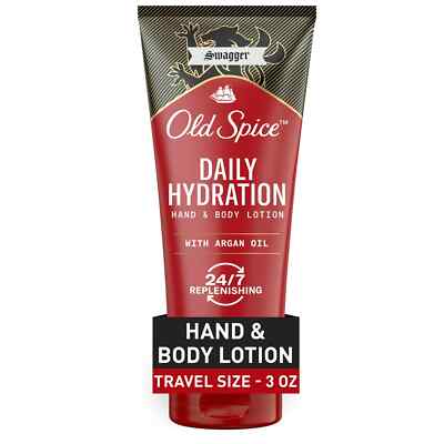 Old Spice Swagger Daily Hydration Hand & Body Lotion, Argan Oil, 3oz