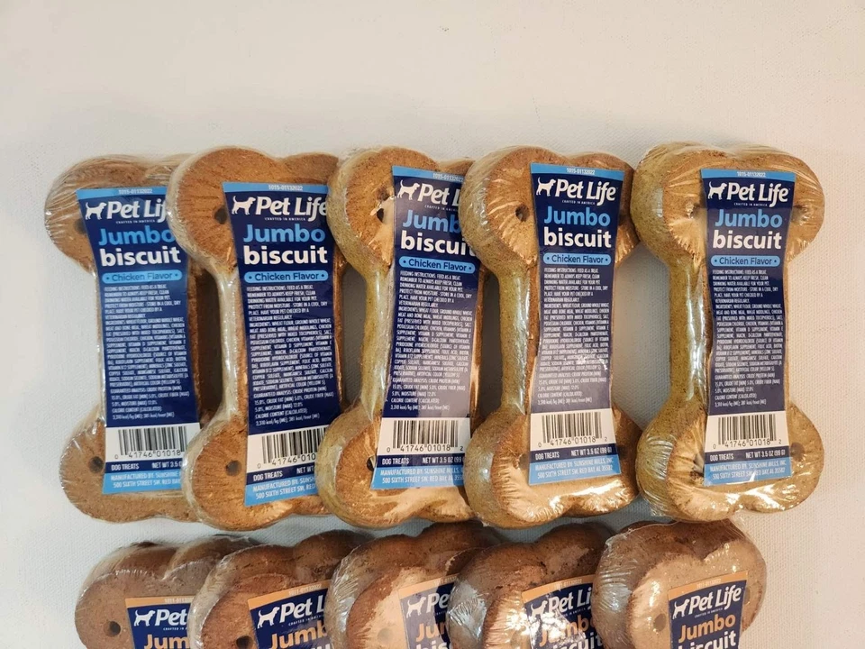 Pet Life Jumbo Biscuits 3.5 oz Peanut Butter & Chicken Flavor (14 pices) - Image 3 of 4