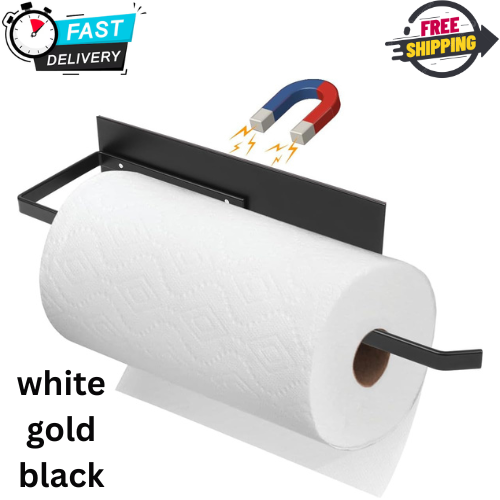 Toallero de papel magnético para nevera, soporte para rollos de papel higiénico papel magnético - Imagen 1 de 9