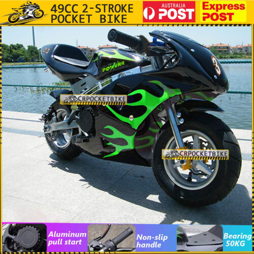 Pocket Bikes 2 Stroke 49CC 50CC Engine Mini Motorbike Dirt Bike Kid Motorcycle - Picture 3 of 13