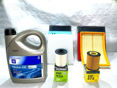 KIT TAGLIANDO OPEL MERIVA 1.7 CDTI 75 100 125 CV 5L OLIO GM 5W30 + KIT 4 FILTRI