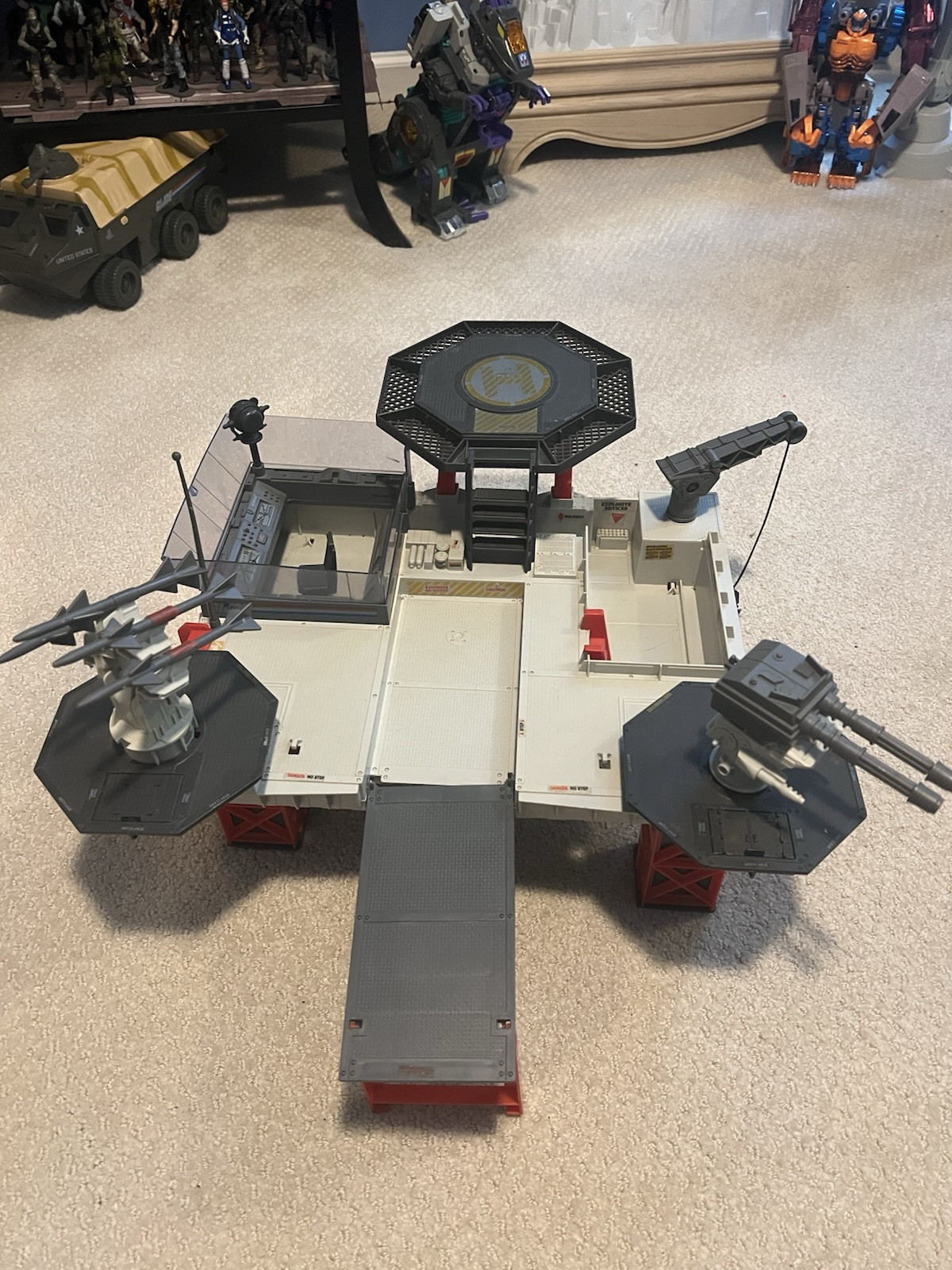 Gi Joe Vintage Tactical Battle Platform 1985 Cobra ARAH 1/18 Military Playset Yo