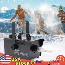 600W Snow Maker Machine Snowflake Machine & Remote Control Christmas Stage Decor