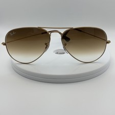 Ray-Ban Aviator Sunglasses Mens Gold Brown Gr...