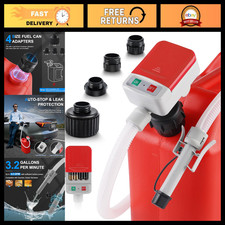 Portable 3.2GPM Fuel Transfer Pump with Auto-Stop Sensor, Gas Diesel Liquid Pump