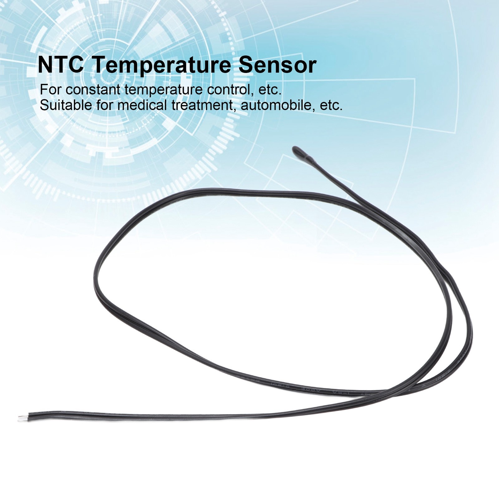 10Pcs Temperature Sensor Temp Thermal Thermistor Probe 500mm✈
