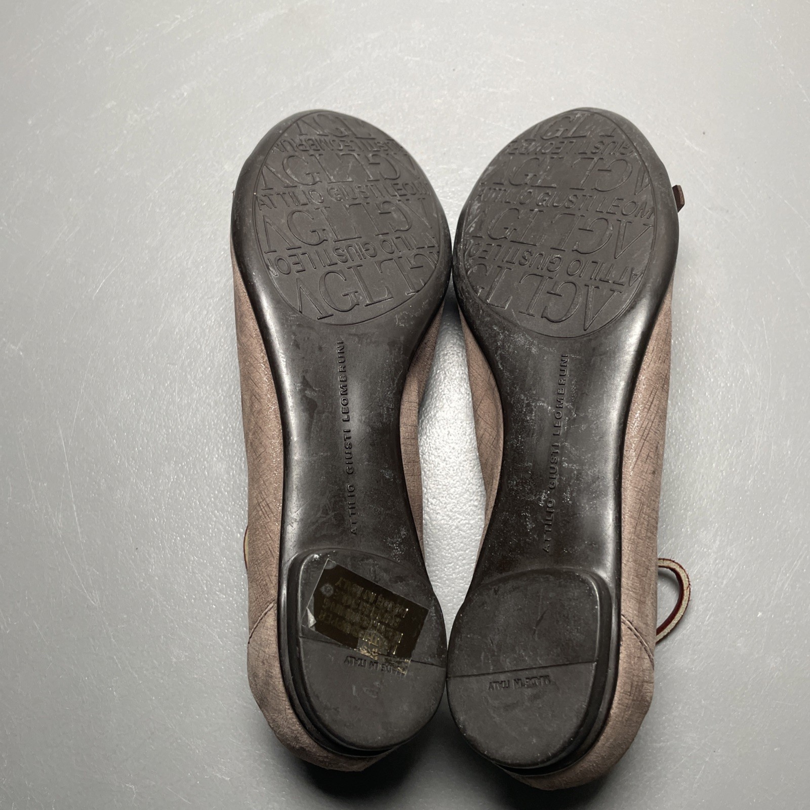 AGL Monika Cap Toe Ballet Flats Python Print Leat… - image 9