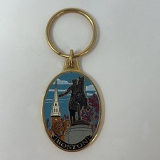 Boston  Where It All Began  Gold Keychain Arts  Crafts