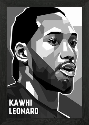 Kawhi Leonard Gerahmtes Wandbild Poster Leinwanddruck Bild