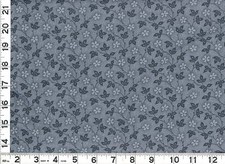 Light Gray Flowers on Leafy Vines Quilting  Sewing Fabric by the Yard  1154