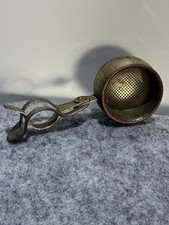 Vintage Tea Strainer Antique Perforated Rare Collectible Stamped EPNS