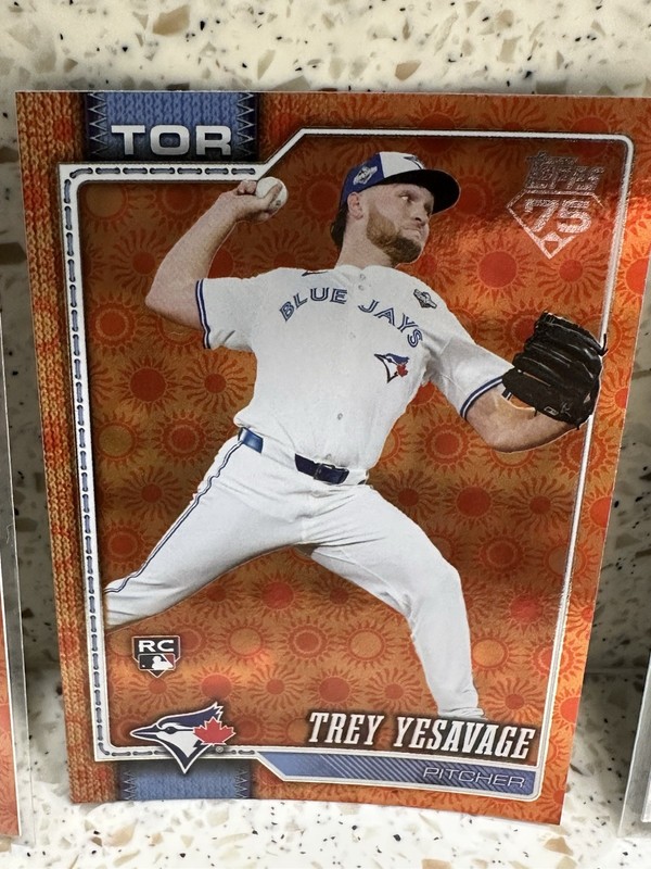 Topps 75th Anniversary 2026  MLB RC 5-Card Lot Trey Yesavage Blue Jays