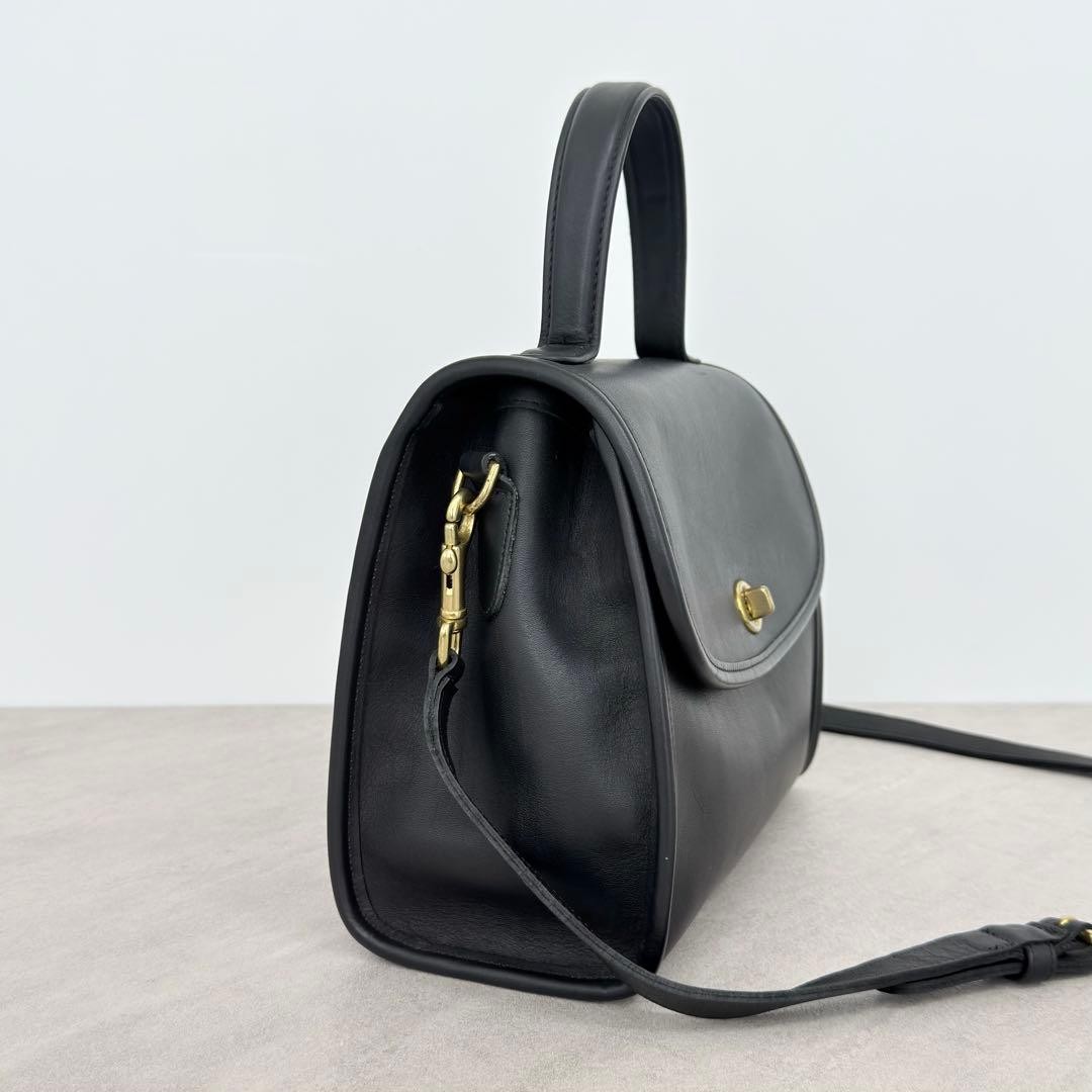Vintage Coach Manor Bag (Black Leather) Women Used Authentic | eBay