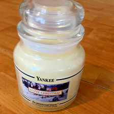Yankee Candle White Christmas Housewarmer Scented Black Band 14.5 Oz Unused