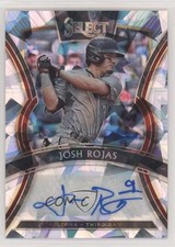 2020 Panini Select Signatures Cracked Ice Prizm 4/25 Josh Rojas #S-JR Auto 0a4s