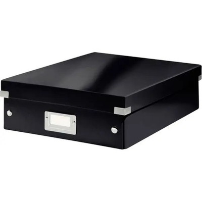 Leitz 6058-00-95 Click & Store Binder Organizer Box, Black
