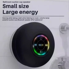 Waterproof Bluetooth Wireless Shower Speaker Bathroom Speaker LED Light#########