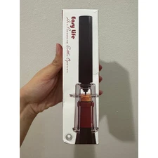Red Wine Bottle Opener Cork Easy Air Pump Pressure Remover Corkscrew Tools Black