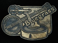 PL29122 NOS VINTAGE 1970s  BLUEGRASS  MUSIC COMMEMORATIVE BELT BUCKLE