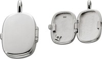 Medaillon Silber 925 WeißEr Zirkonia Stein Brillantlook