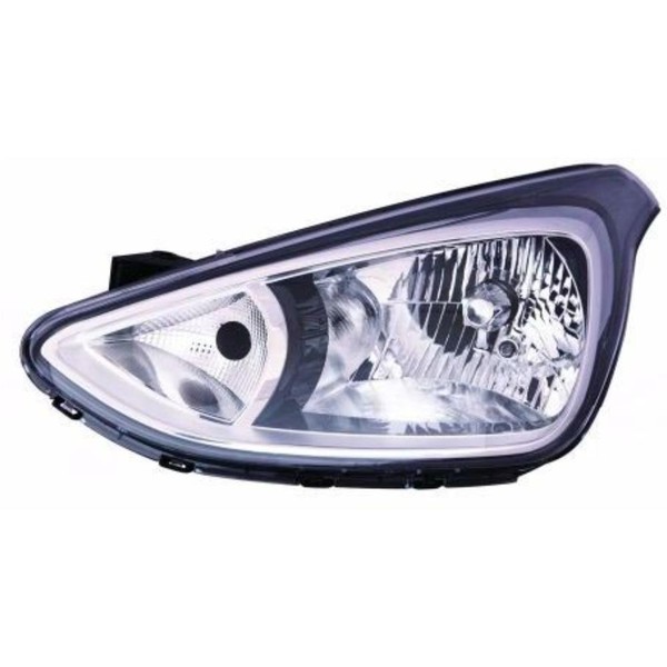 Halogen Scheinwerfer Frontscheinwerfer Rechts H4 Schwarz FüR Hyundai I10-image