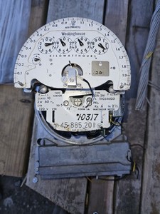 WESTINGHOUSE  VINT WATTHOUR METER TYPE OB SINGLE PHASE 25AMP 115-230 VLT  Read