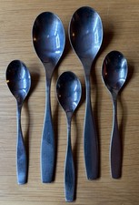 Alessi Inox 18/10 Stainless Steel Dessert And Tea Spoons.