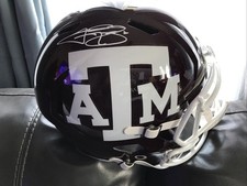 Johnny Manziel Autographed Texas A&M Full Size Speed ReplicaRiddell Helmet W/COA