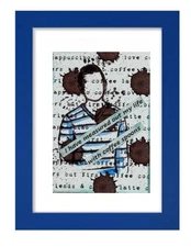 Mixed Media Artist Trading Card ATC ACEO Mini Collectable Coffee Lover Spoons