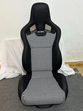 Pair 2 Houndstooth Edition Carbon Fiber Recaro Cs Style Racing Seats