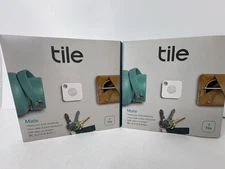 2x Tile Mate Item Keychain Tracker White EC-13001 NEW OPEN BOX & NEW