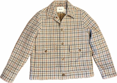 NN07 Julius 8005 Wool Blend Tweed Plaid Jacket Men's M NWT $825 - product listing photo