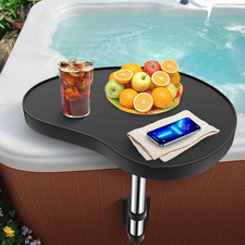Hot Tub Tray,Hot Tub Drink Holder 360  Rotation,Non-Slip Heavy Duty Hot Tub Tabl