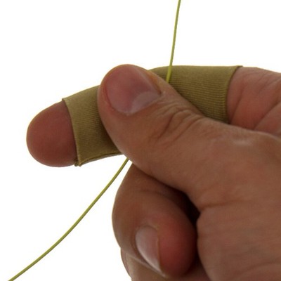 Stripping-Guard, Fingerschutz - uni hellbraun, perfekter Schutz b.Fliegenfischen