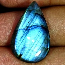 21.70Cts. 100 Natural Labradorite Pear Cabochon Gemstone 18X29X5MM