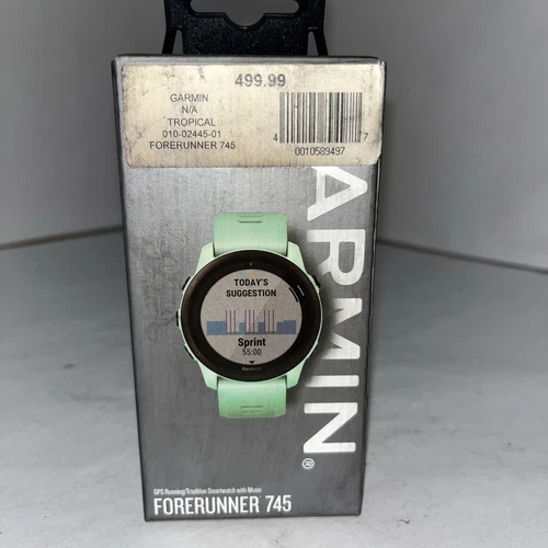 Garmin Forerunner 745 GPS Running Tropical Green Smartwatch - (0100244500)