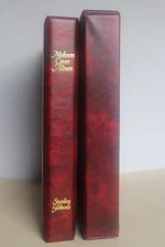 Stanley Gibbons Malvern Cover Album with slipcase & 11 sleeves FDC Empty Leather