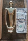 Solid Brass 1955 NEW Door Knocker  Gold Glossy 8" Long Vintage Elgin — photo 2
