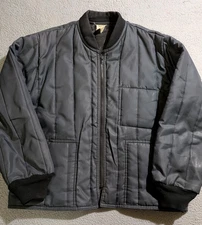 RefrigiWear Men`s Gray Blue Full Zip Econo Tuff 925 15 Degrees Jacket / Size XL