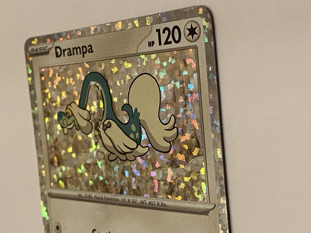 Drampa Holo Rare Pokmon Card 015/015 M24EN Gentle Slap & Raging Cannon RARE