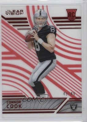 2016 Panini Clear Vision Rookies Level 2 Red 49/49 Connor Cook Rookie RC 0c6