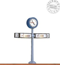 Brawa 5290 - H0 1:87 - Illuminated Station Clock With Pole