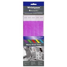 Baumgartens BAU85014 Tyvek Security Wristbands Purple 10"x0.8"