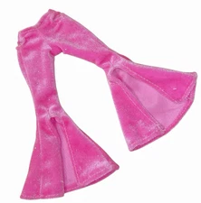Lol Omg Twist Queen Fashion Show Doll Outfit Pink Velour Slit Bell Bottom Pants