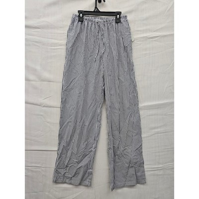 Vinyl Threads Navy Blue White Striped Cotton Lounge Pants XXS TG5087B