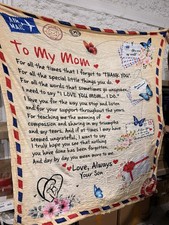 To My Mom Blanket, Personalized Blanket, Mom Gift, Christmas Gift, 6x7 soft cozy