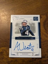 2023 Panini National Treasures #VSO-AVI Adam Vinatieri Virtuoso #/25