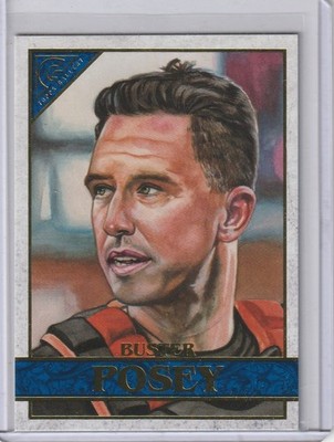 Buster Posey 2020 Topps Gallery Blue Parallel #124 - Serial #'d 38/50 SF Giants